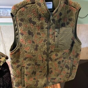 Camo fleece vest